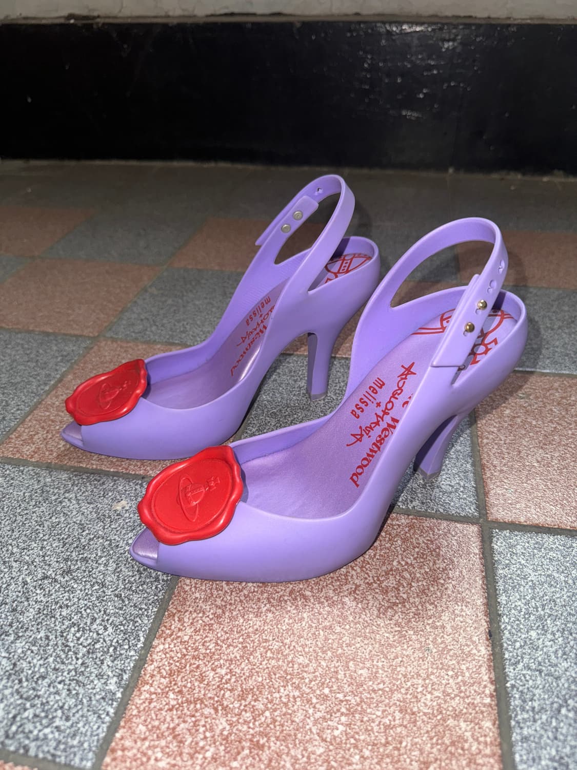 vivienne westwood X melissa purple heel 상품이미지4