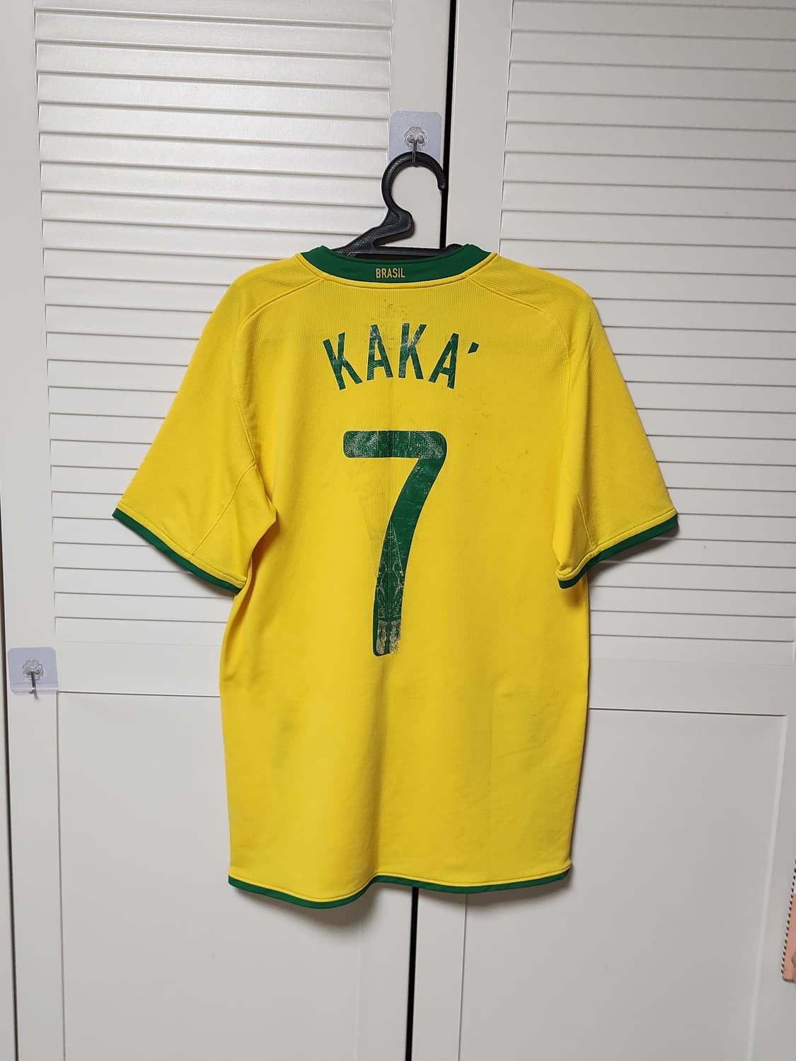 08-10 나이키 브라질 국대 트레이닝 축구 유니폼 반팔 카카 상품이미지3