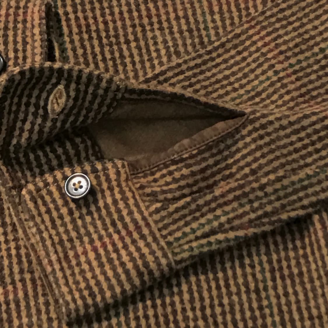 폴로랄프로렌 브라운 체크 코튼 반집업 풀오버 남성 105 사이즈  상품이미지6