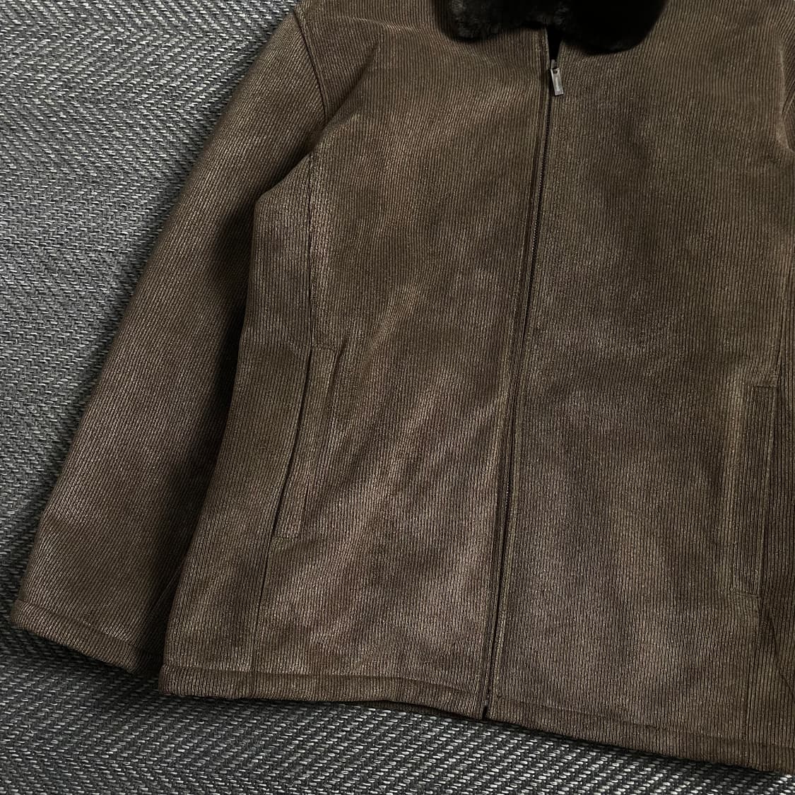 Nottinghill 브라운 코듀로이 퍼 자켓 o 4410 상품이미지3