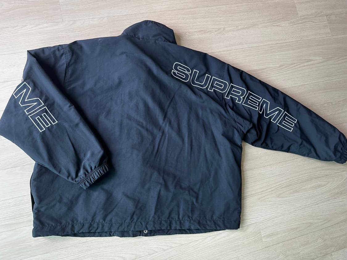 슈프림 스펠아웃 자수 트랙 자켓 블랙 - 23FW L SIZE 상품이미지5