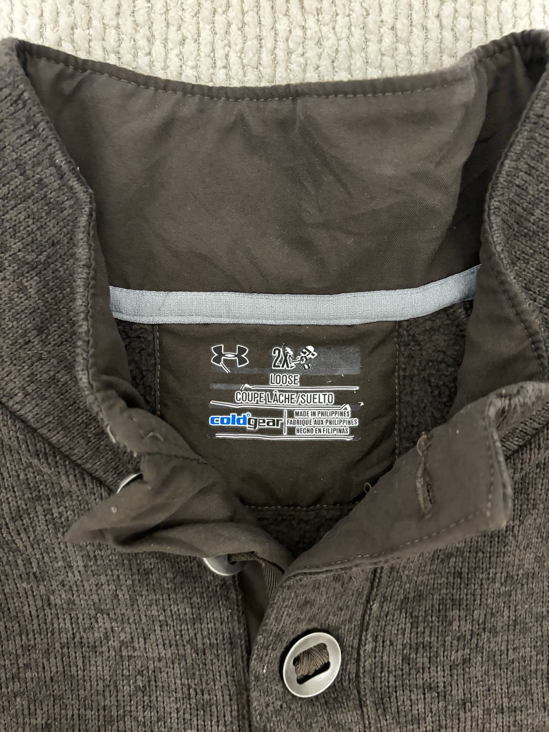 언더아머 빈티디 반집업 니트 XXL 사이즈 상품이미지2