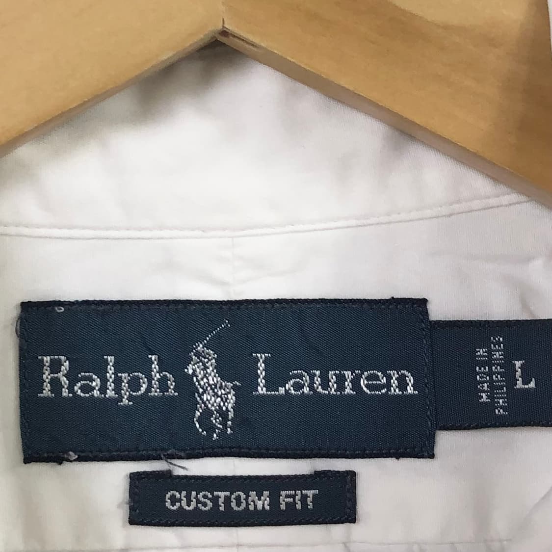 L 폴로 새상품급 화이트 셔츠 상품이미지3