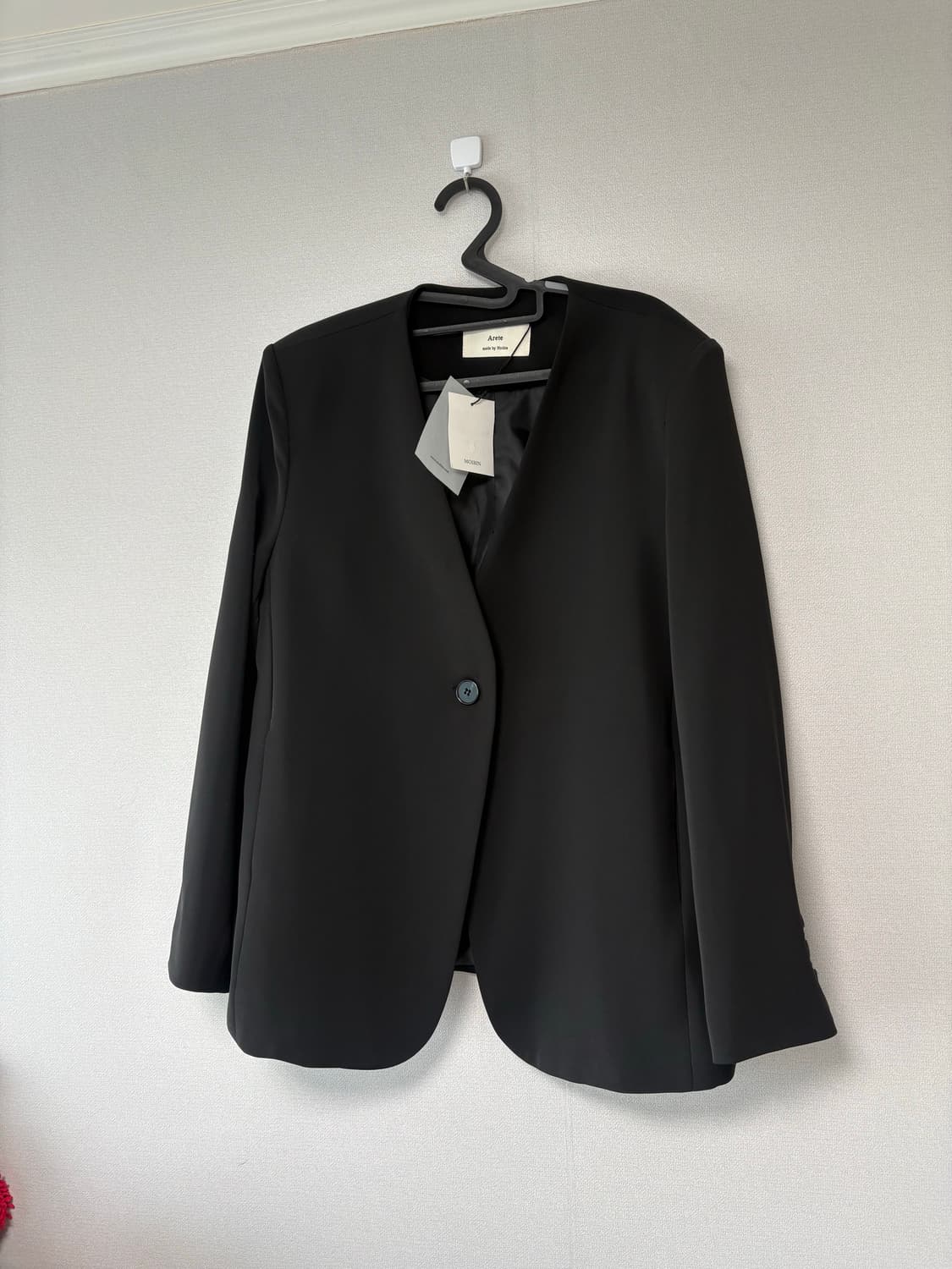 모아빈 아르테 arete 자켓 노카라자켓 블랙자켓 하객 상품이미지2