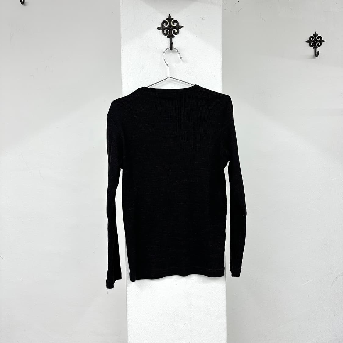 burgundy v-neck long sleeve 상품이미지5