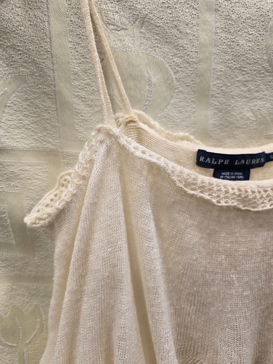 랄프로렌 100% 린넨 프릴 나시 S 사이즈 상품이미지2