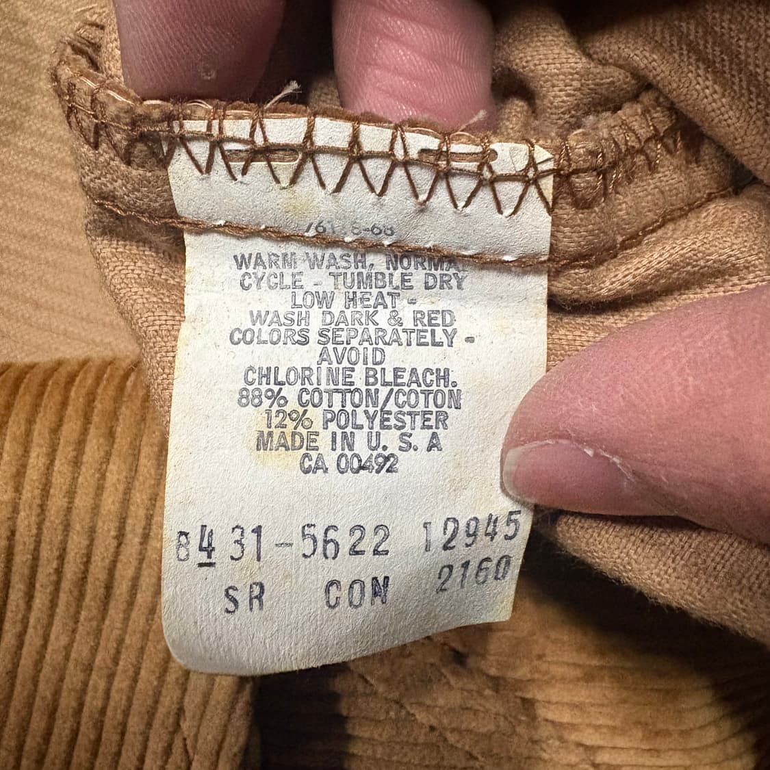 80s USA 리 Lee Separate-Lees 코듀로이 웨스턴 자켓 상품이미지10