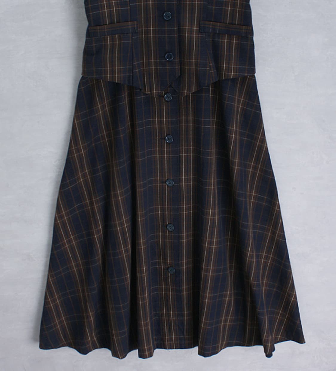 CAPRI _ check vest ops _S4397 상품이미지3
