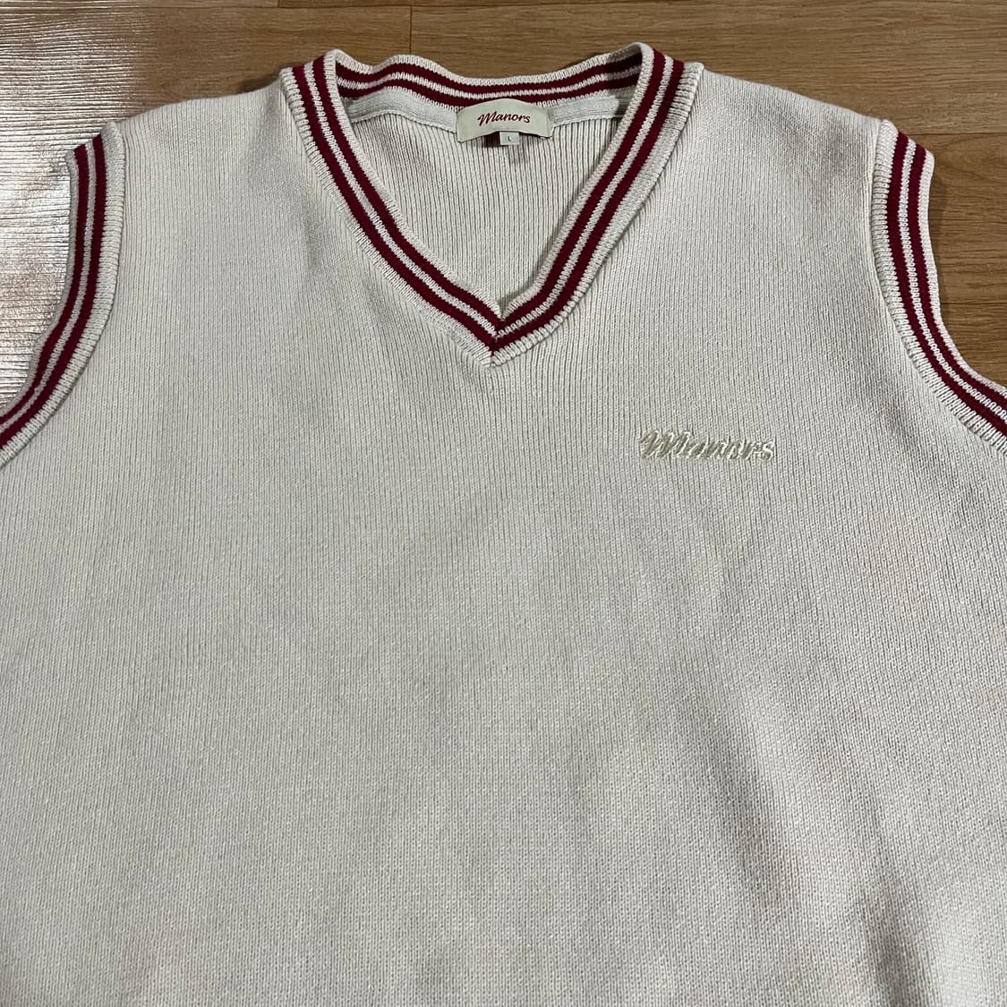 [110] 매너스골프 니트 베스트 상품이미지5