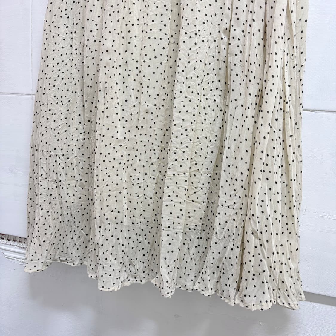 크림 도트 크리즈 모리걸 하구미 롱 스커트 JPN 상품이미지3