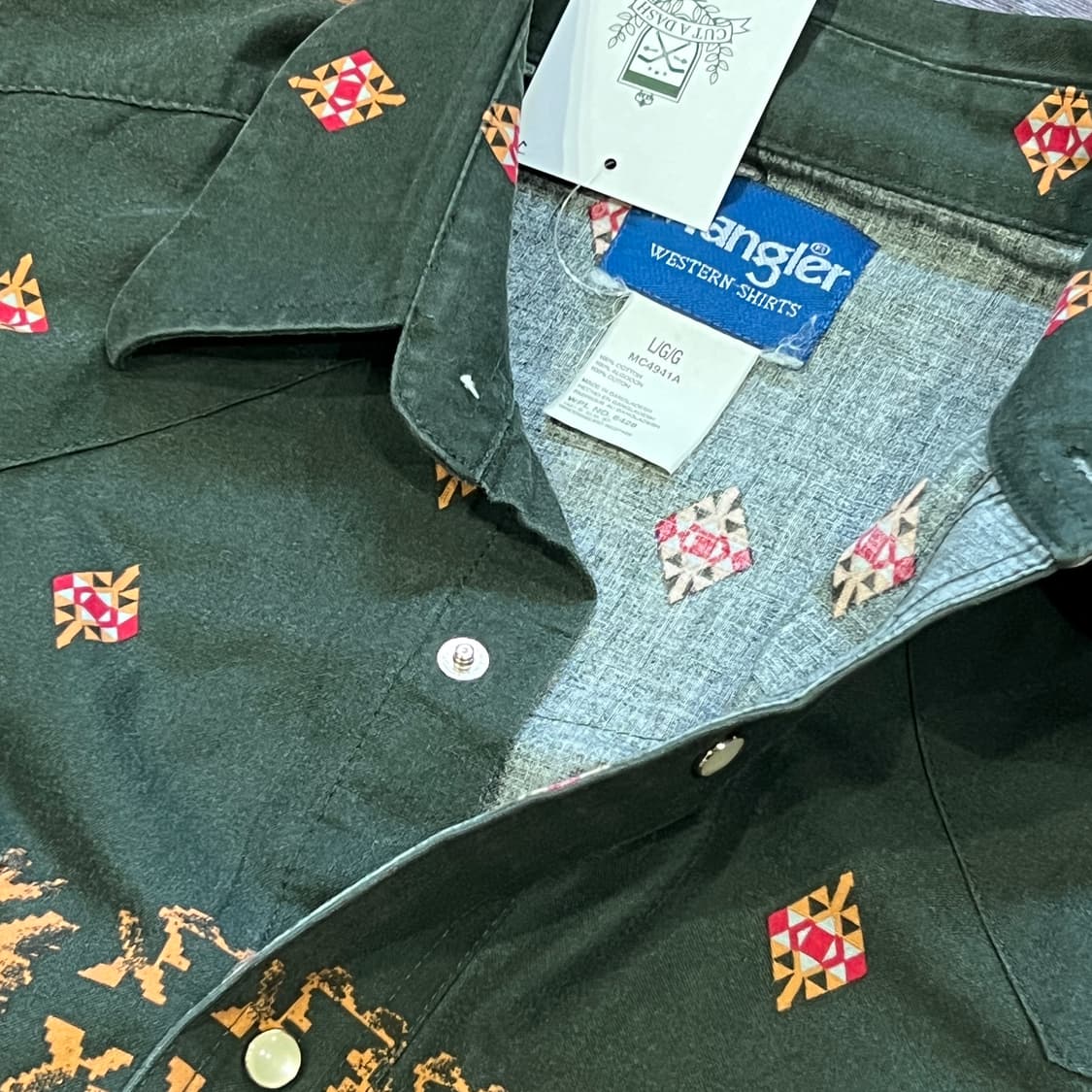 랭글러 패턴 웨스턴 긴팔 셔츠 상품이미지4
