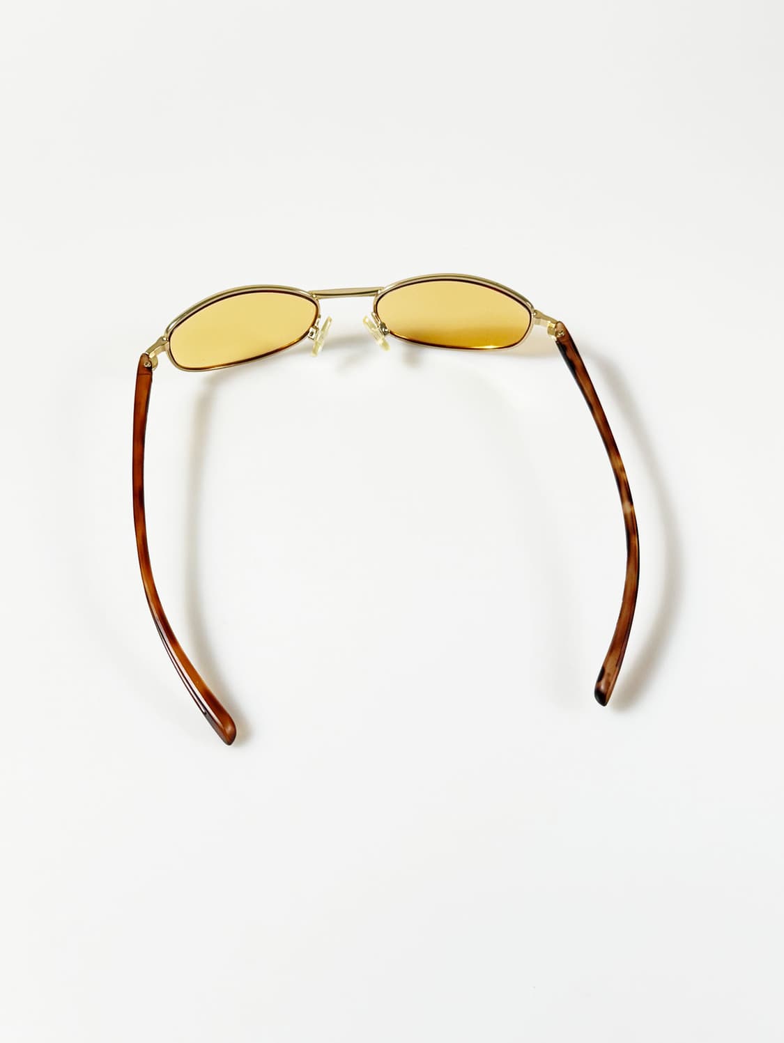 90s DOMON 골드 슬림 오벌 프레임 빈티지 틴트 선글라스 상품이미지5