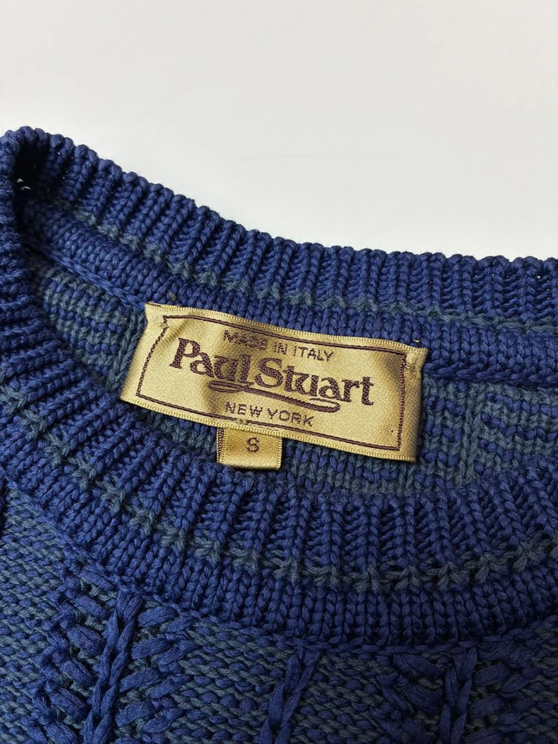 폴스튜어트 케이블 헤비 크롭 코튼 니트 PN5386 상품이미지5