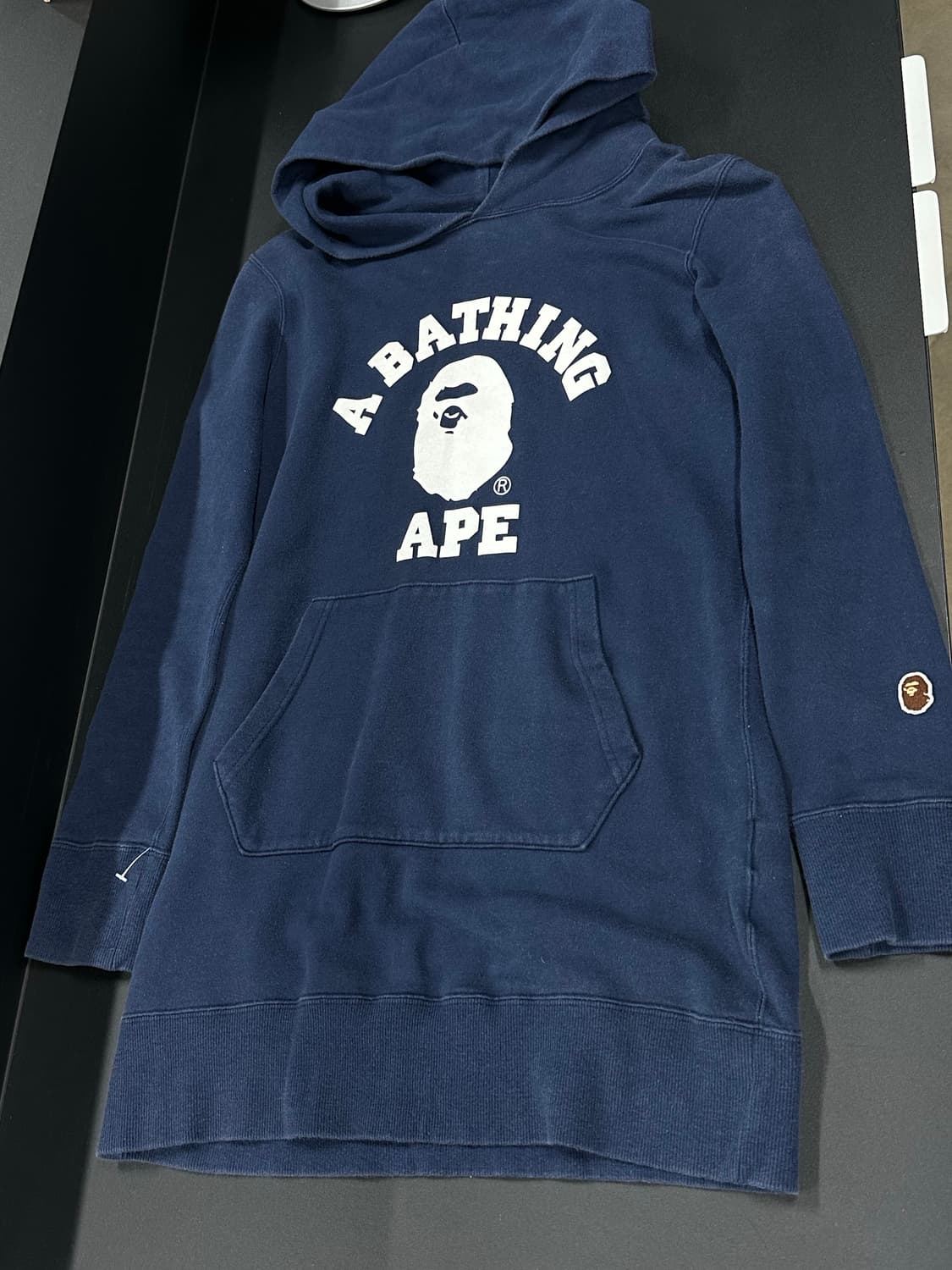 베이프 클래식 컬리지 풀오버 후드 네이비 상품이미지3