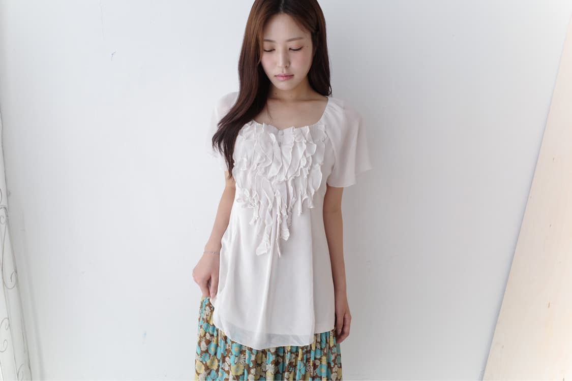 flower pleats skirt 상품이미지3