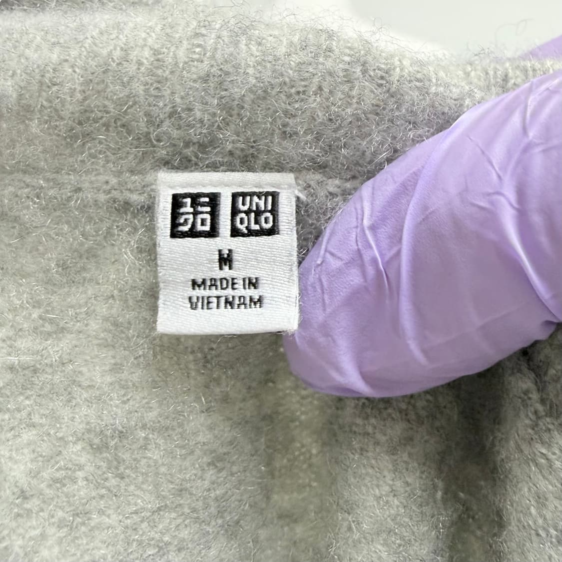 [캐시미어 100%] 유니클로 그레이 터틀넥 니트 M 상품이미지4