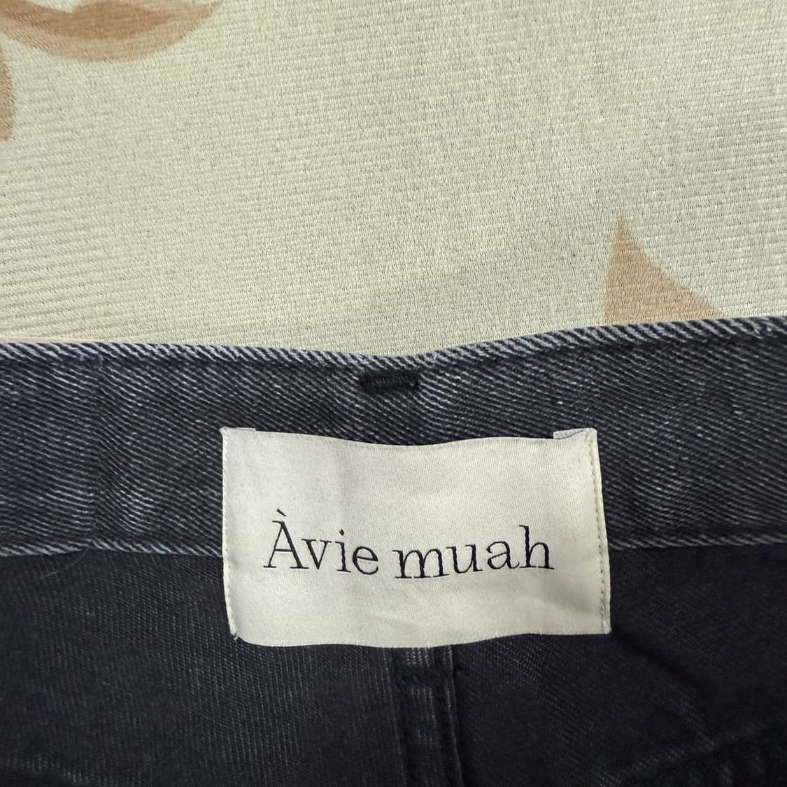 (S)아비에무아 Aviemuah 흑청 데님팬츠 상품이미지3