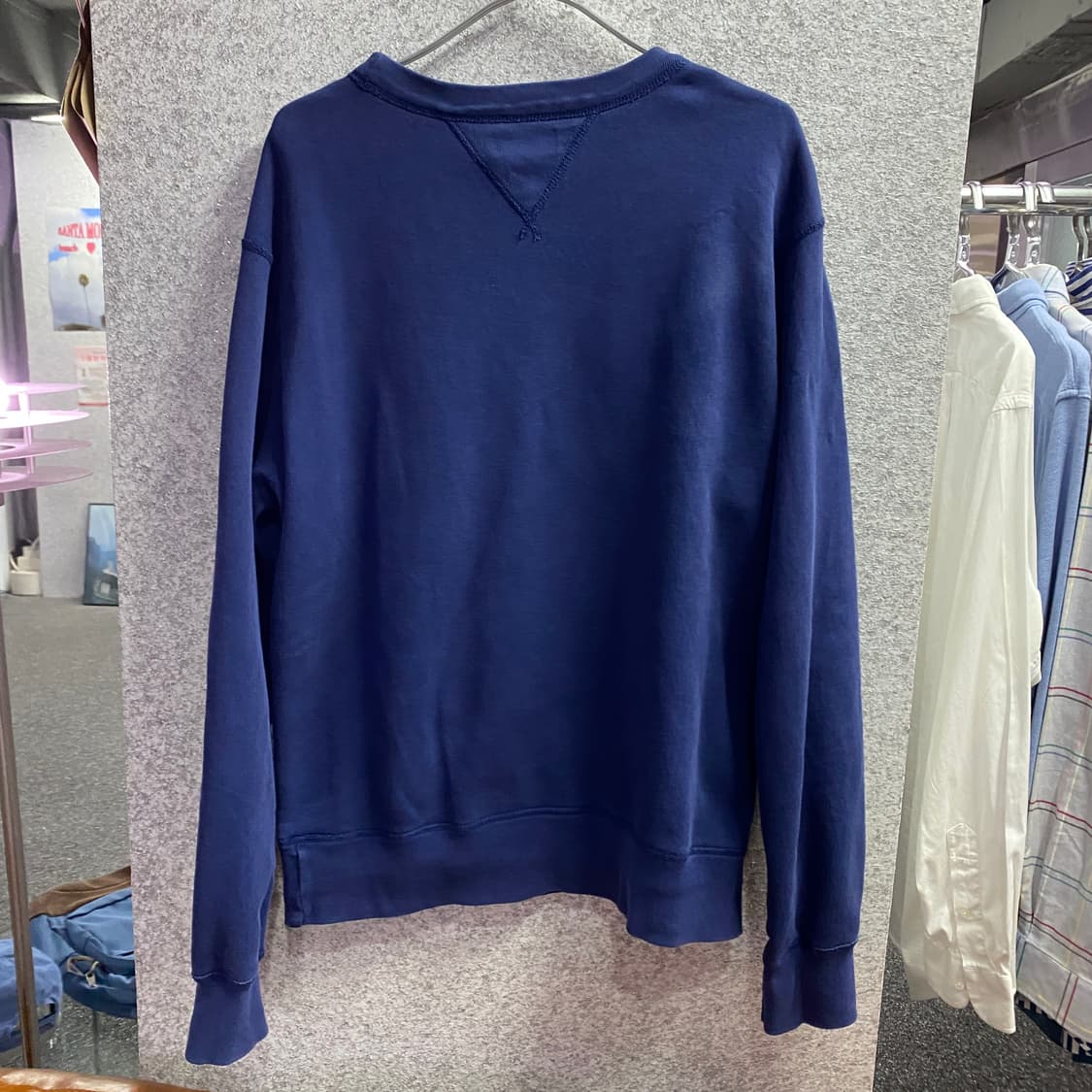 폴로 랄프로렌 빅이니셜 쉐르파로고 네이비 스웻 B4586 상품이미지4