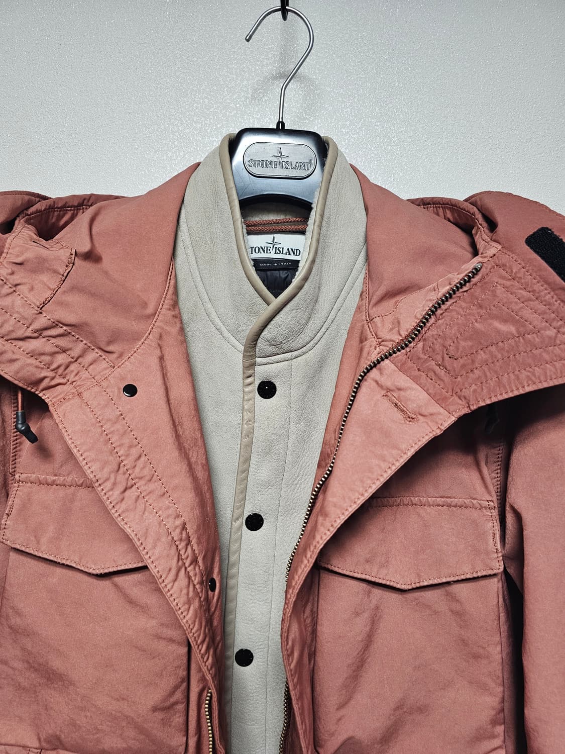 스톤아일랜드 양털 내피 다비드 TC 패딩 자켓 상품이미지4