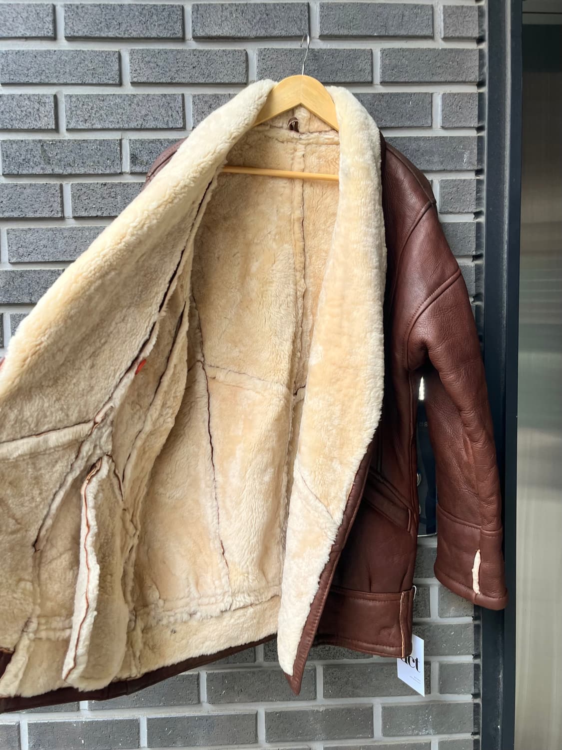 90s lambskin 양가죽 시어링 자켓  상품이미지6