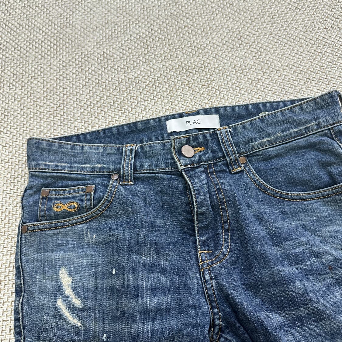 30 플랙 빈티지 워싱 데님 0403D 상품이미지4