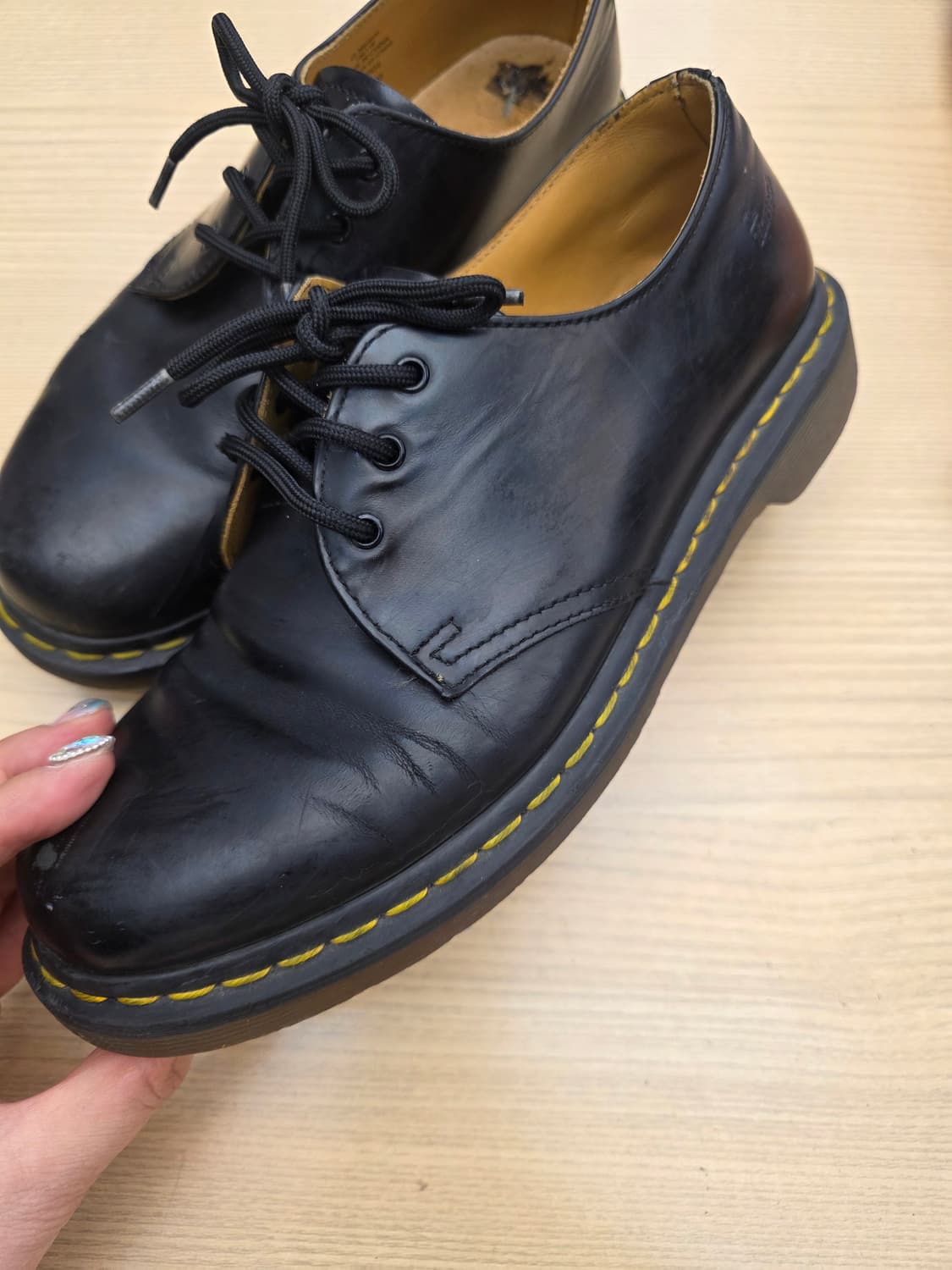 닥터마틴 1461 W 스무스 3홀 블랙 UK7 상품이미지7