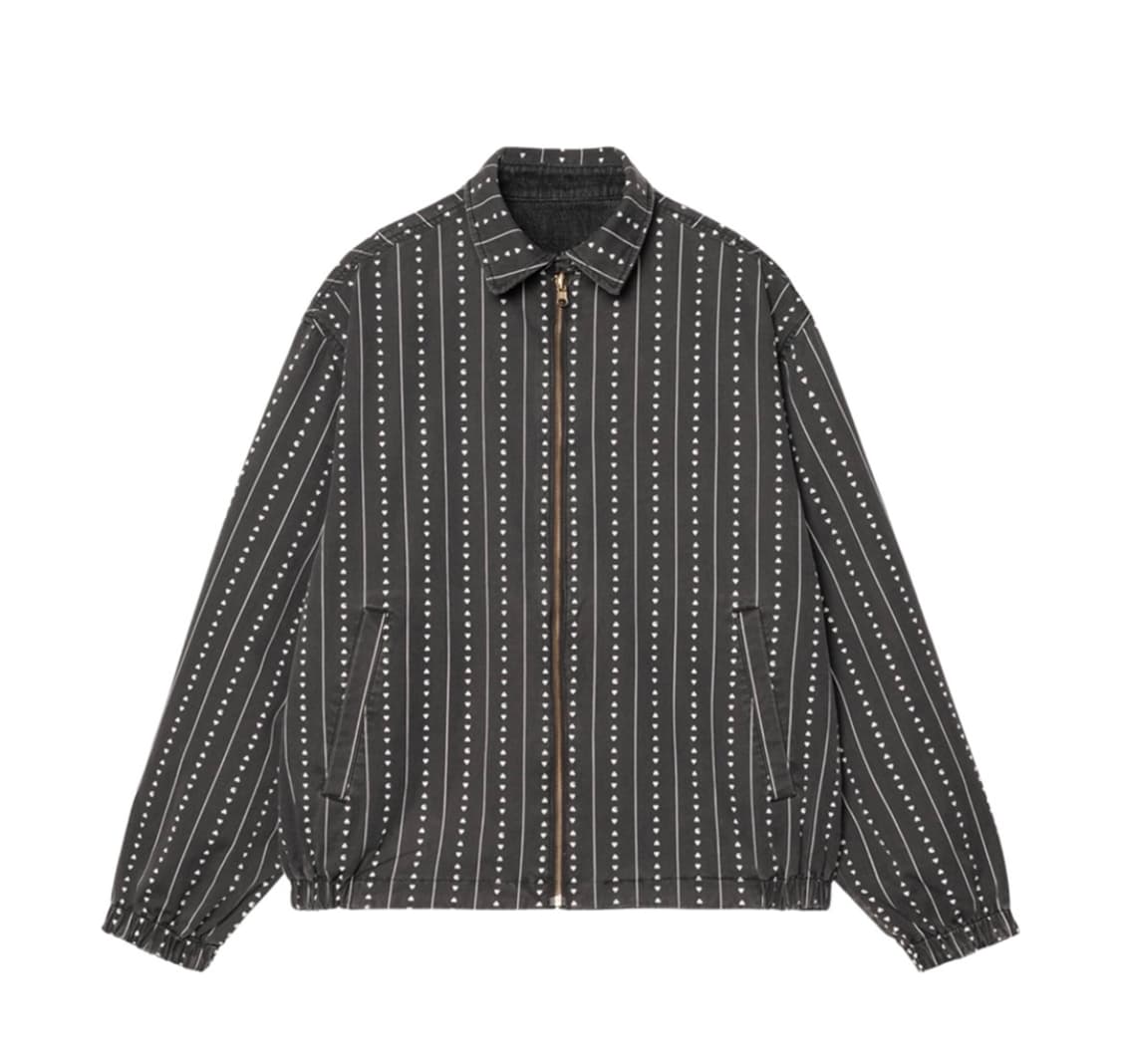 칼하트 WIP 허드슨 리버시블 자켓 블랙 스톤 워시드 상품이미지2