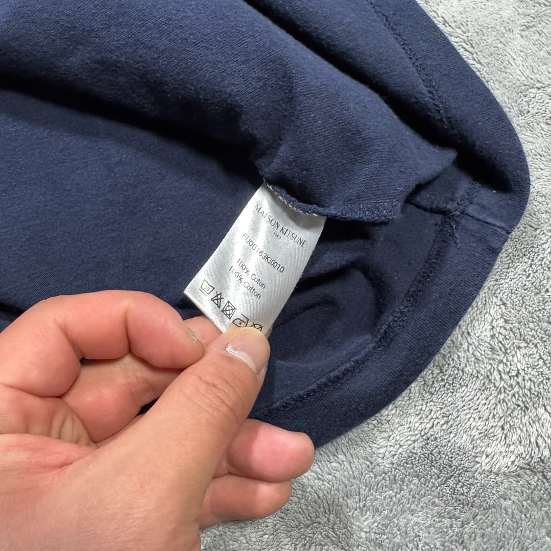 메종키츠네 네이비 폭스 롱슬리브  상품이미지6