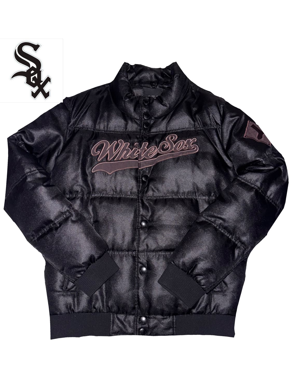 MLB White Sox 화이트 삭스 블랙 패딩 점퍼 y2k 상품이미지1