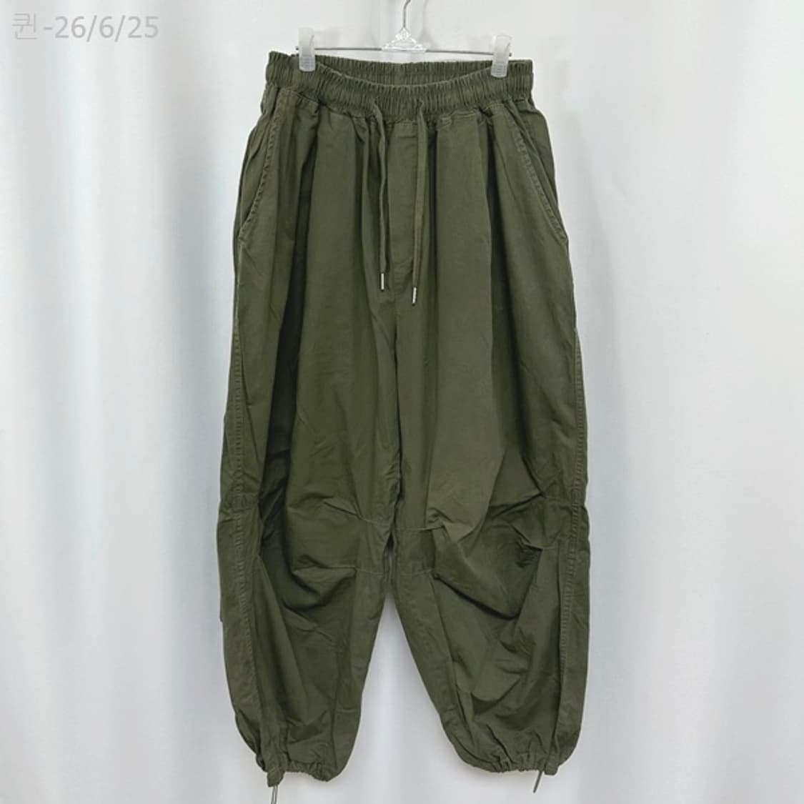 보세 남자 밴딩 통넓은 바지 카키 FREE 상품이미지1