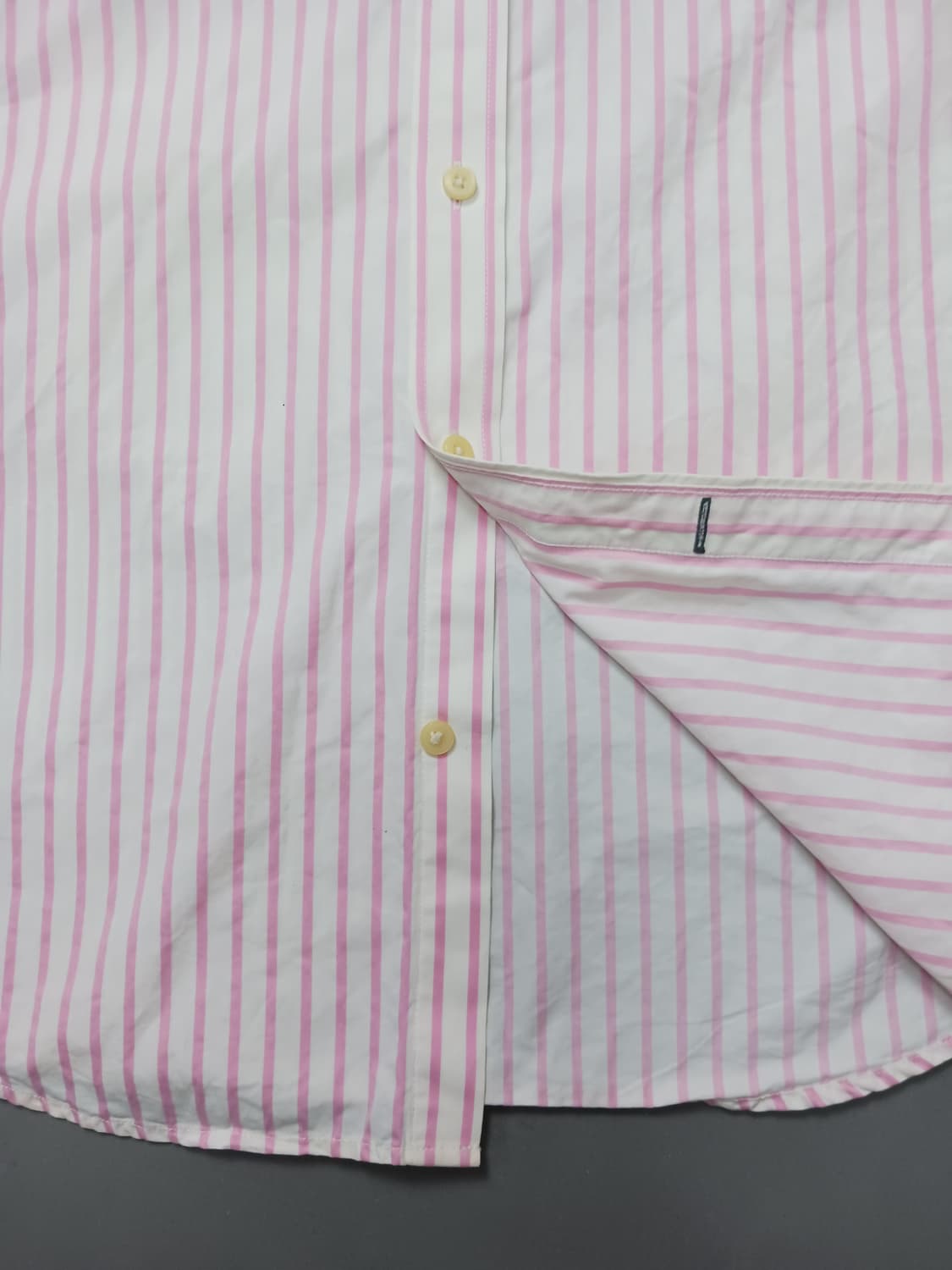 [2XL] 아베크롬비 앤 피치 머슬핏 핑크 스트라이프 셔츠 상품이미지3