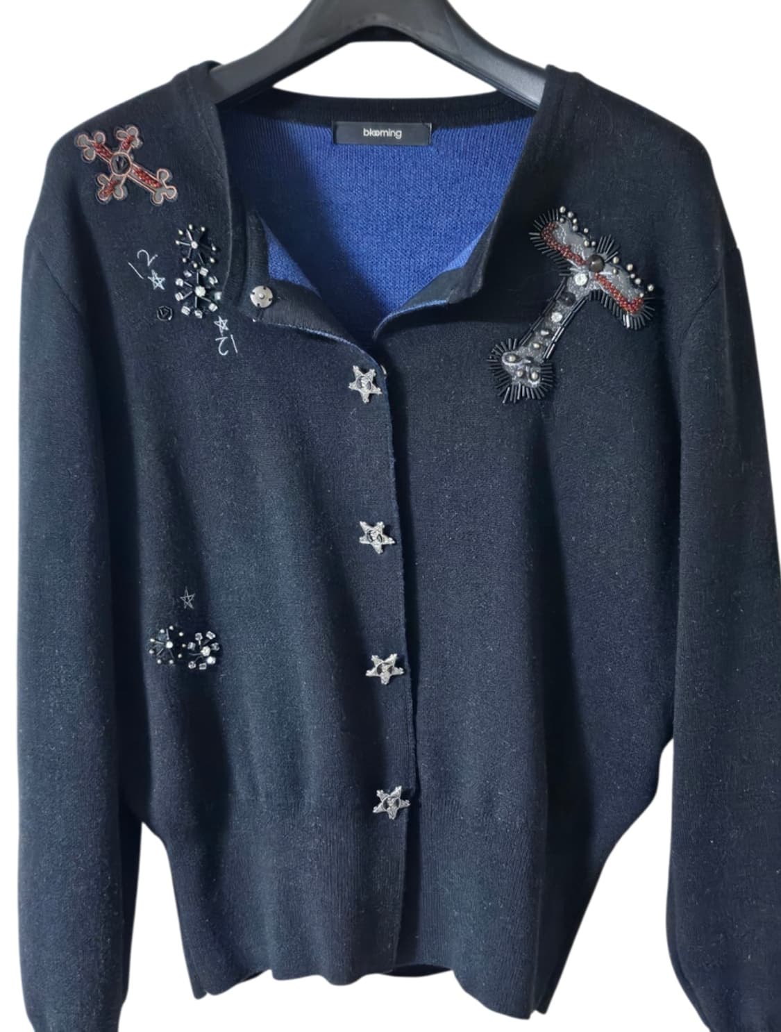 블루밍 자수 비즈 니트 가디건 F / 유니크 포인트 / 상태좋음 상품이미지8