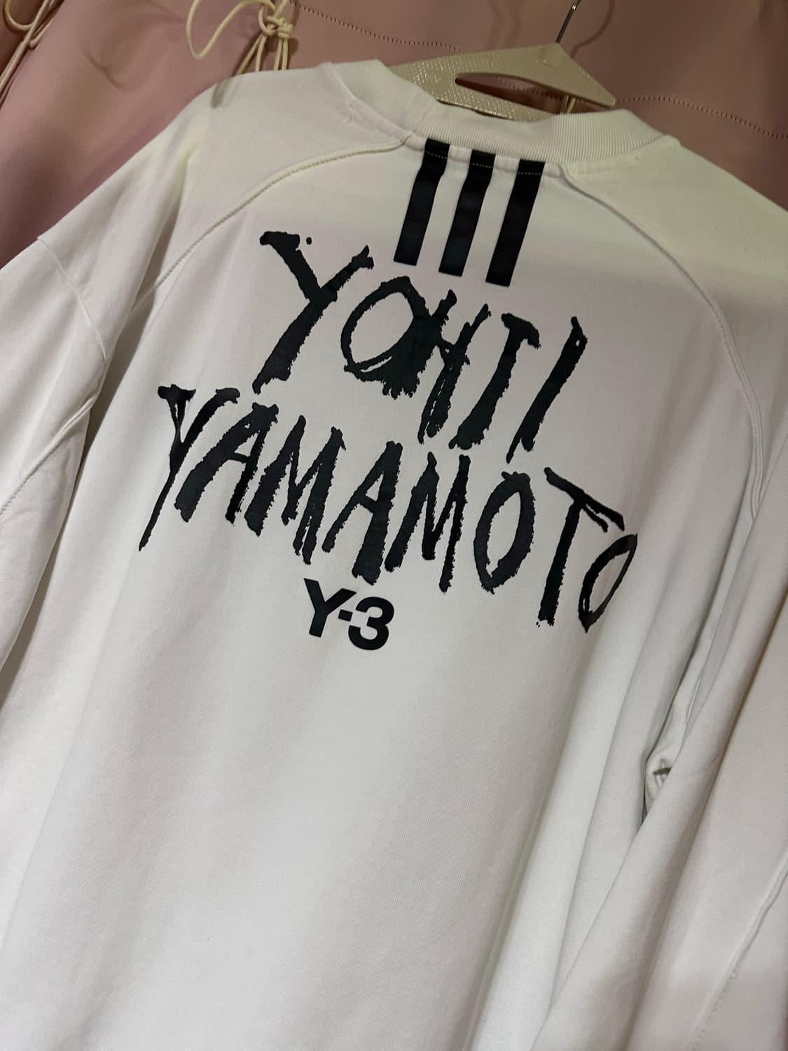 아디다스 x 요지 야마모토 19s/s Y-3 맨투맨 아디다스맨투맨 화이트 상품이미지2
