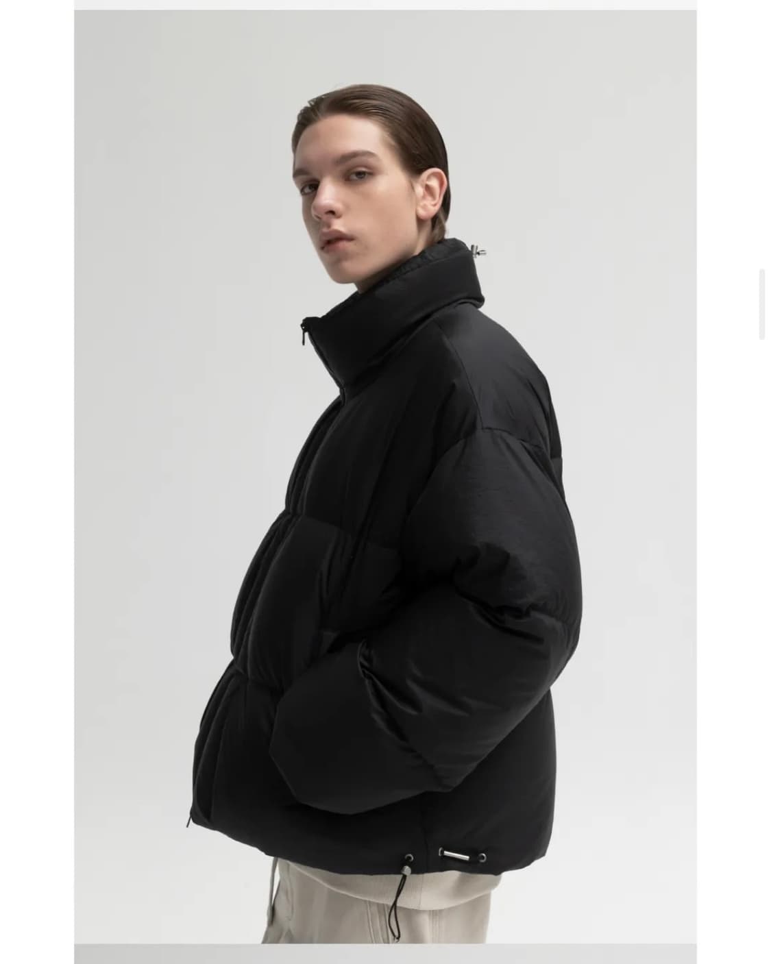 인사일런스 드로스트링 립스탑 구스다운자켓 S 상품이미지2