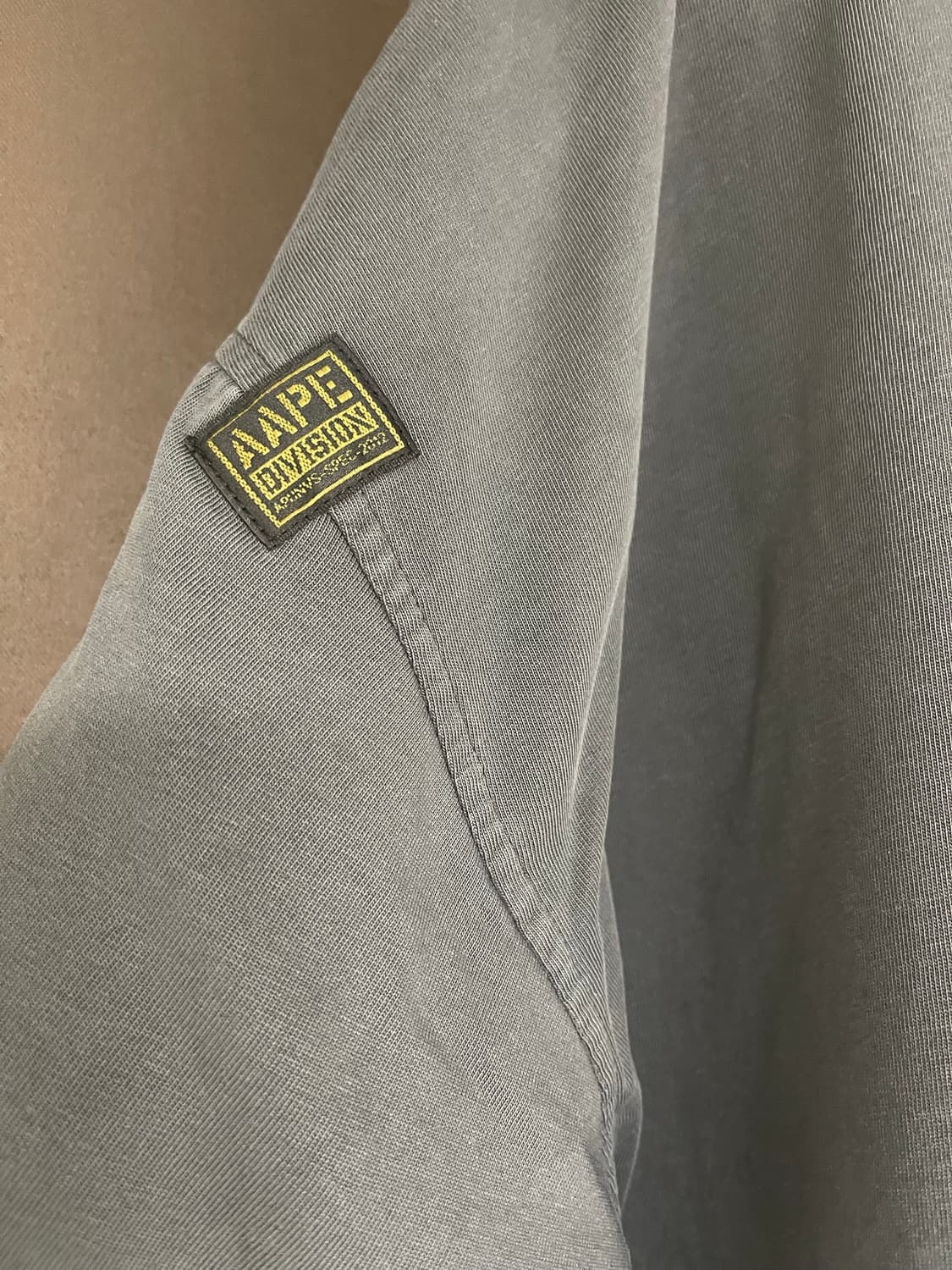 Aape 에이프 팬시 메인 롱 티 라이트 블랙 상품이미지5