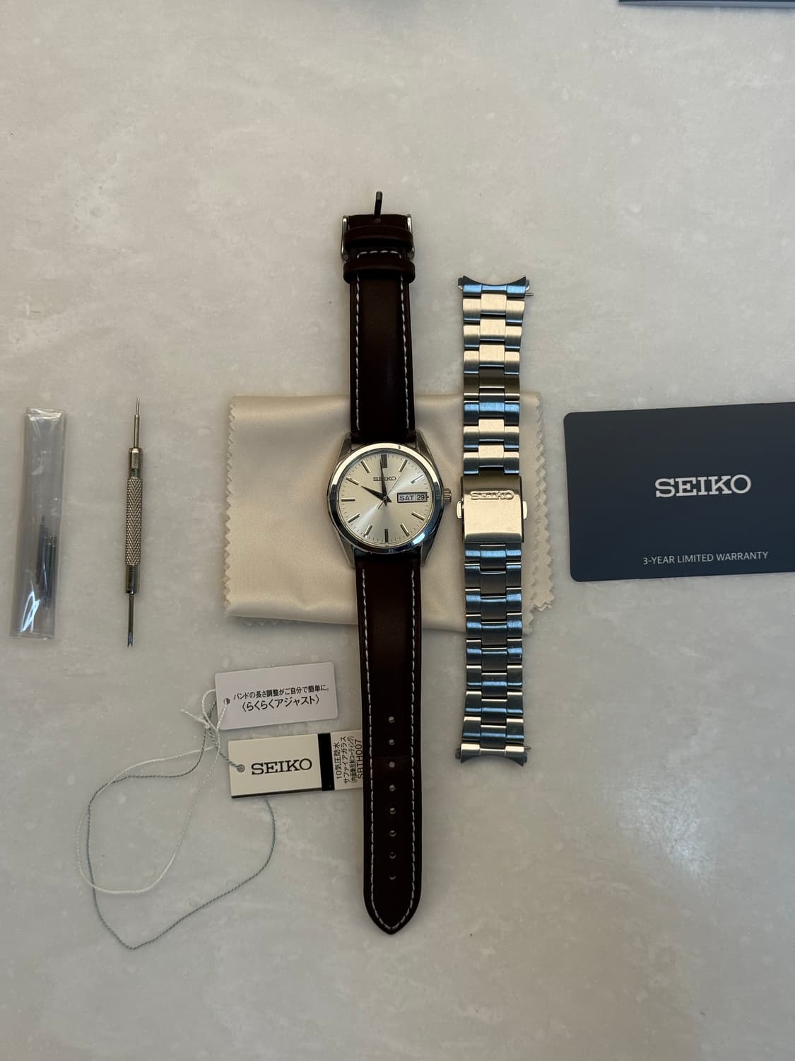 세이코 sbth 007 샴페인골드 풀박스 가죽스트랩 상품이미지3