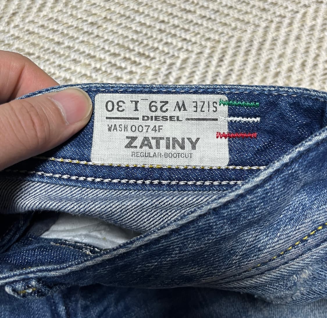 디젤 자티니 부츠컷 플레어진 데님 팬츠 청바지 29-31 상품이미지8