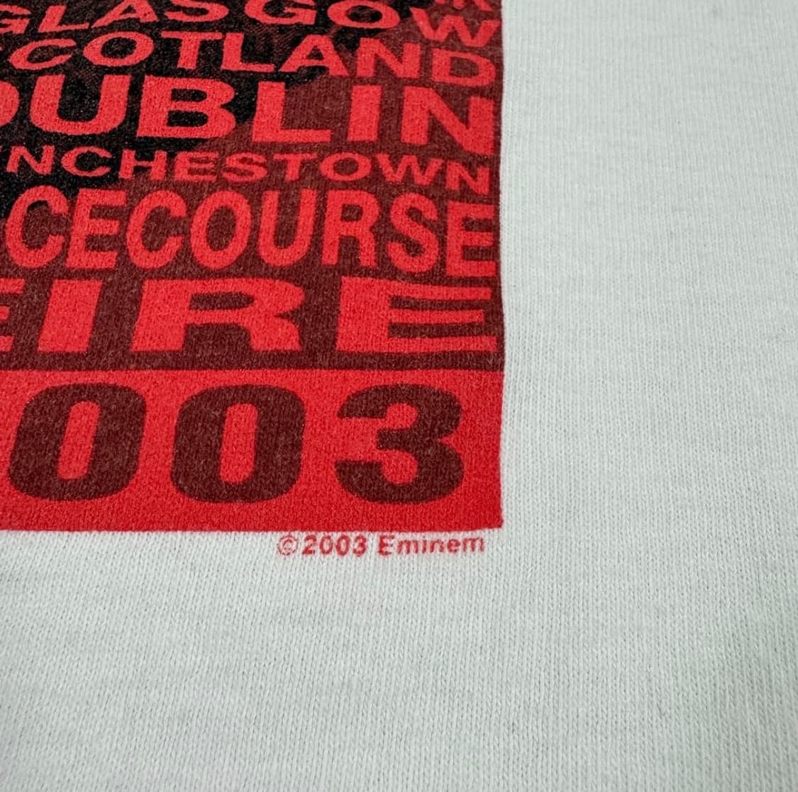 2003 Eminem 에미넴 투어 티셔츠 상품이미지4