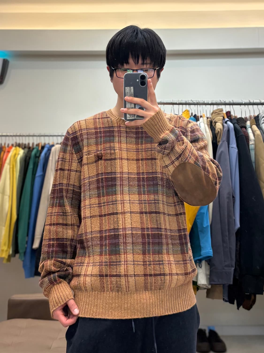 폴로 랄프로렌 캐시미어 체크 니트 상품이미지8