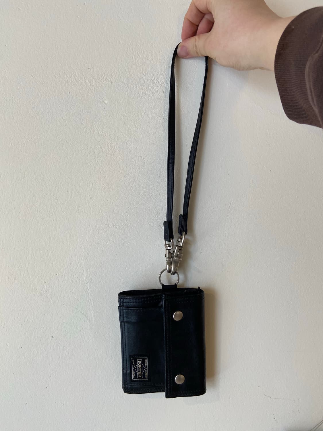 요시다포터 블랙 반지갑 + 스트랩 상품이미지7