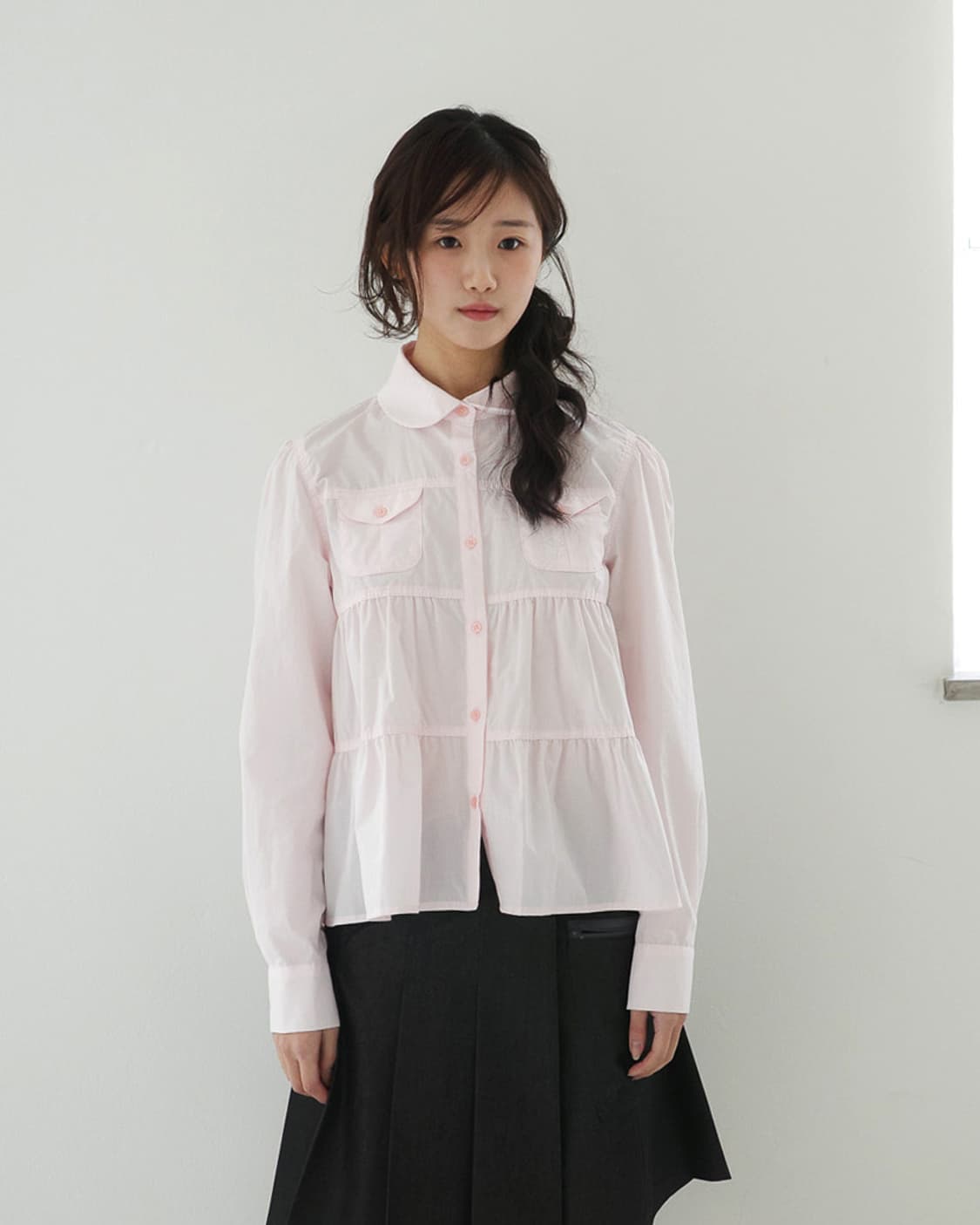 Yinandyang 인앤양인하모니 허밍 블라우스 rosy pink 색상 상품이미지2