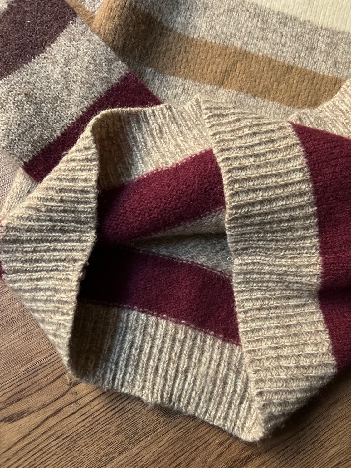 [S]90's USA 빈티지 그런지 스트라이프 울 니트 상품이미지5