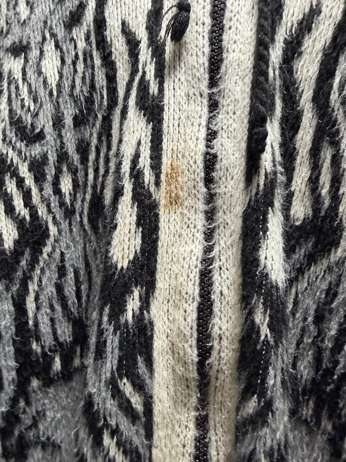 재패니즈 빈티지 해골 니트 후드 집업 상품이미지2