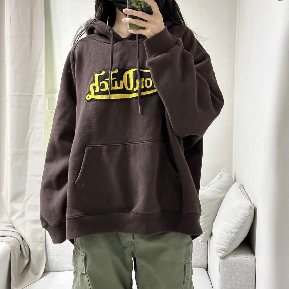 Von dutch  플라잉아이볼 브라운 후드집업 3XL 상품이미지3