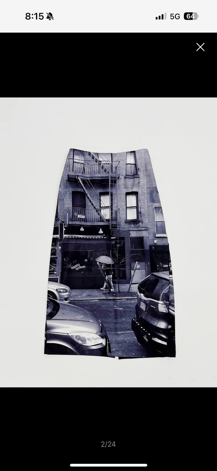 쿠키시 뉴욕 소호 포토 프린팅 스커트(black) 상품이미지1