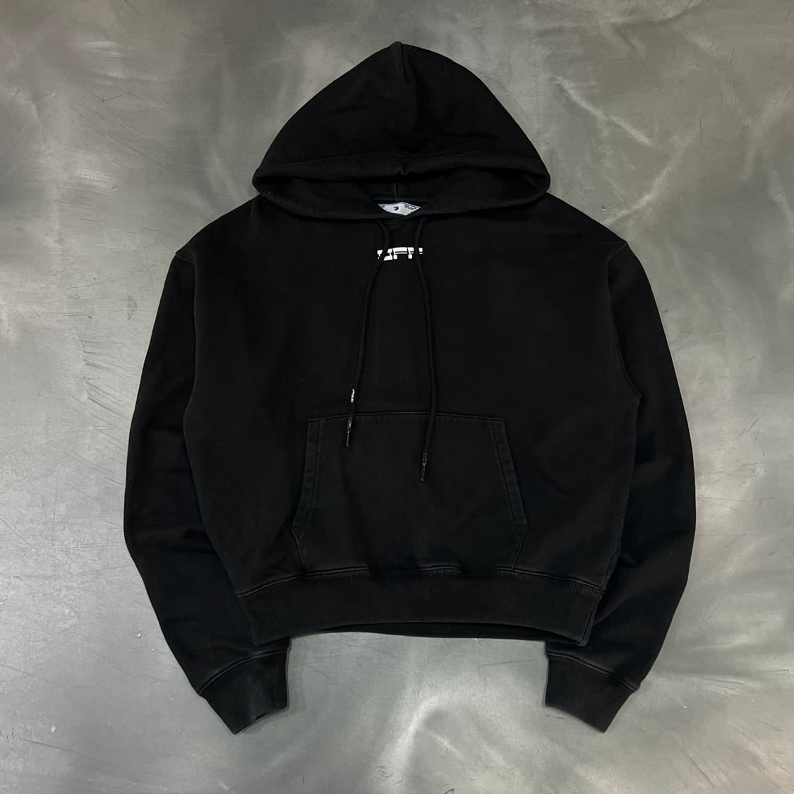  오프화이트 페이스 프린팅 후드티 y16383 상품이미지1