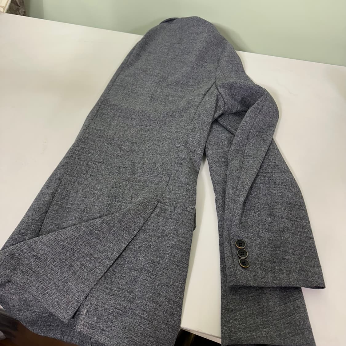 95-100 헤지스 진그레이 써머폴리 간절기 블레이져 상품이미지4