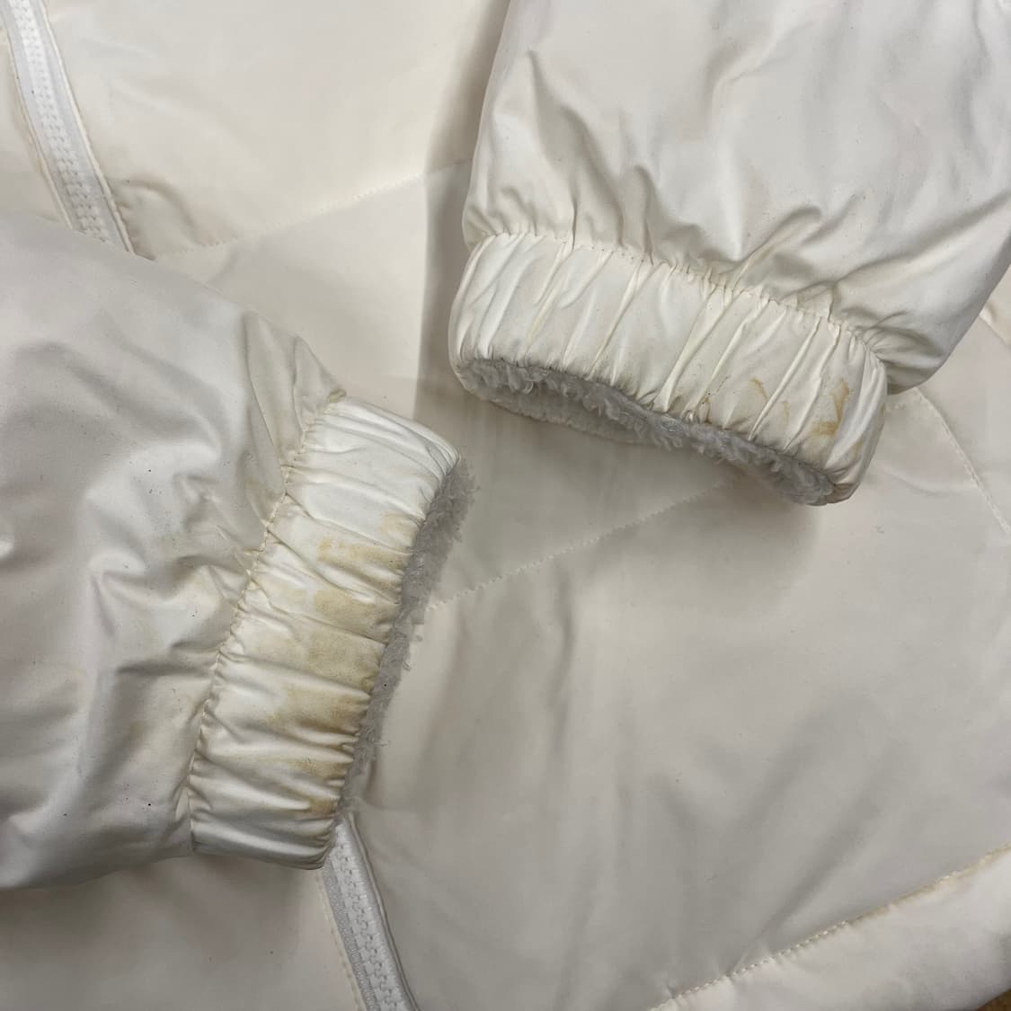 [정품] 디스커버리 흰색 패딩 후리스 양면 점퍼 b18 상품이미지9