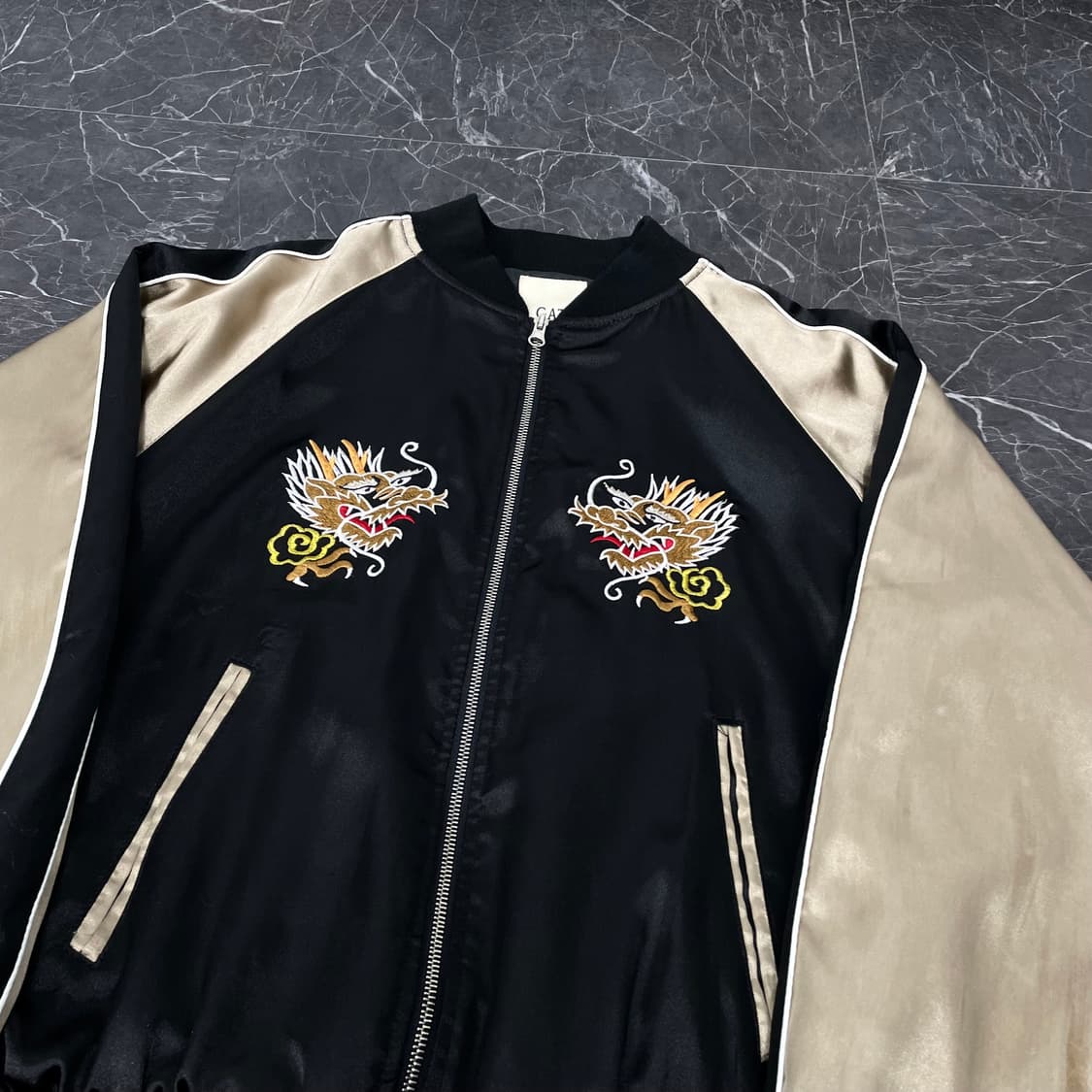 L 재팬 타이거 자수 스카쟌 자켓 상품이미지8