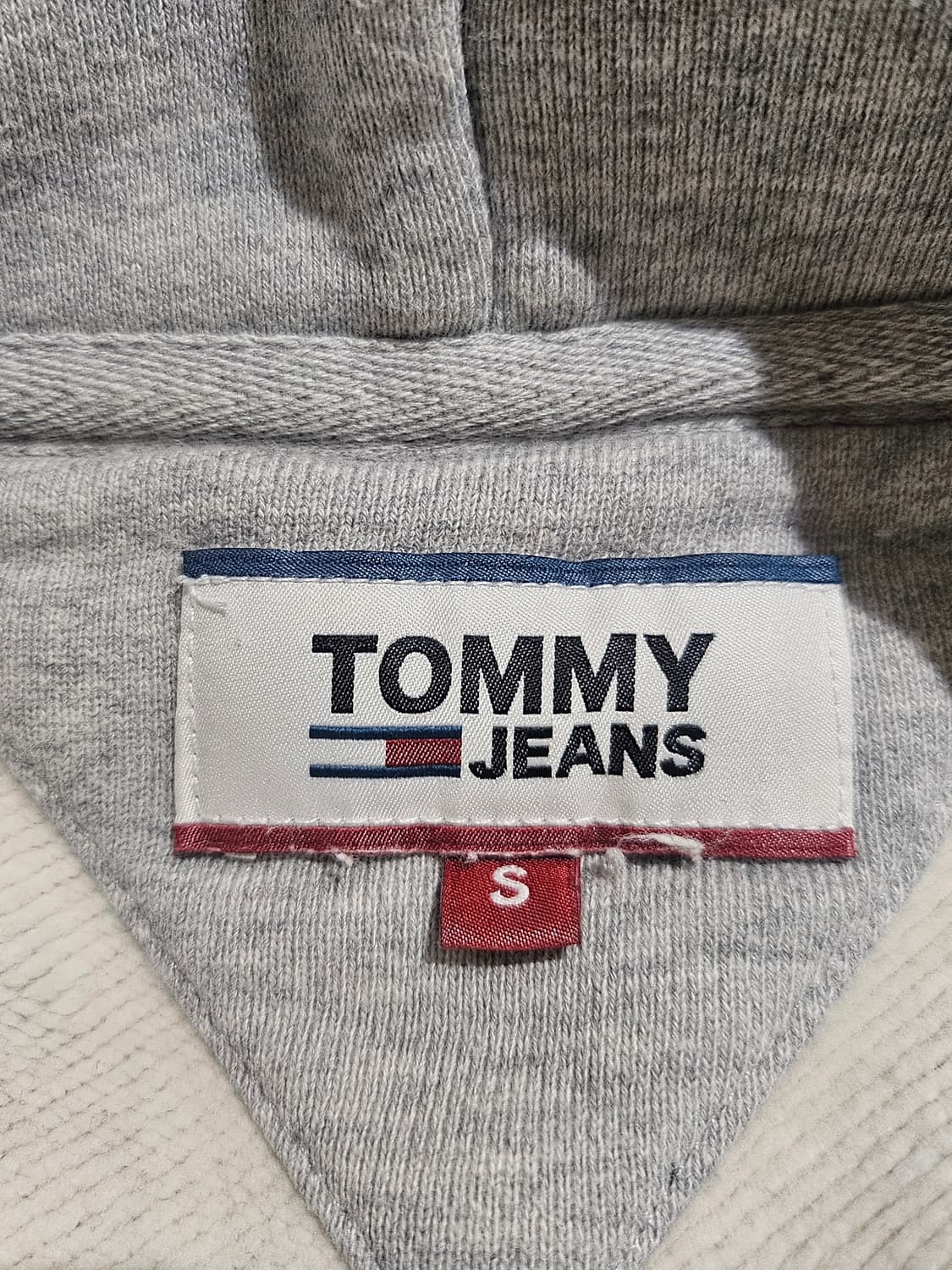 (시드니현지구입)타미진스 로고패치 기모후디 S (헤더그레이) 상품이미지5